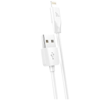 Дата кабель USB 2.0 AM to Lightning 1.0m 2.4A X1 white HOCO (6957531032007)