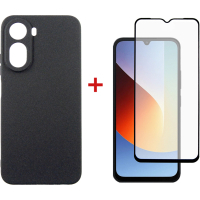 Чохол до мобільного телефона Dengos Carbon Cover + Glass Xiaomi Redmi A7 Pro Black (DG-KM-202)