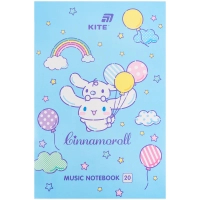 Зошит Kite для нот Cinnamoroll A4, 20 аркушів (CR26-404)