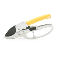 Секатор Voltronic YT-SK5Y, храповий механізм, 205мм, 25мм, сталь SK5, з фіксатором, Yellow/Gray, OEM (YT-SK5Y)