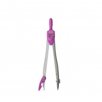 Циркуль ZiBi в м'якому PVC чохлі, рожевий, KIDS Line (ZB.5390-10)