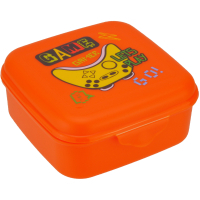Ланч-бокс дитячий Economix GAME 850 мл, помаранчевий (E98398)