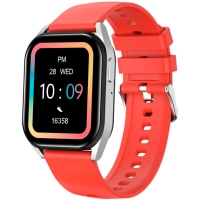 Смарт-годинник Canyon Chatter SW-58 BT-CALL Silver Red (CNS-SW58RR)