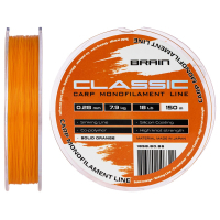 Волосінь Brain Classic Carp Line (solid orange) 150m 0.28mm 18lb 7.9kg (1858.80.86)