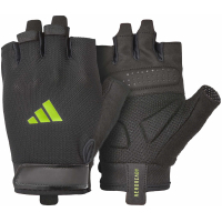 Рукавички для фітнесу Adidas Essential Training Gloves ADGB-15003GN чорний, зелений L (885652025973)