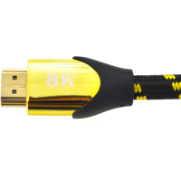 Кабель мультимедійний HDMI M to HDMI M 5.0m V2.1 8K60Hz 4K120Hz black/gold Ritar (YT-HDMI(M)/(M)V2.1-5.0m/19950)