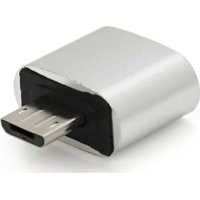 Перехідник USB 2.0 AF to Micro 5P M OTG silver Voltronic (YT-AF/M)