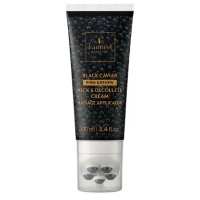 Крем для тіла Famirel Black Caviar Для шиї та декольте з масажним аплікатором Пружність і оновлення 100 мл (7290114087223)