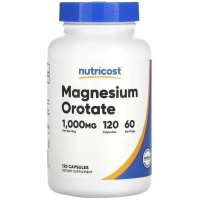 Вітамінно-мінеральний комплекс Nutricost Магній оротат, Magnesium Orotate, 120 капсул (NCS67365)