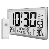 Настінний годинник Technoline WS8113 Silver (DAS302461)