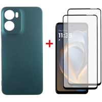 Чохол до мобільного телефона Dengos Motorola G05 Soft + glass 2pcs (Green) (DG-CTG2P-18)