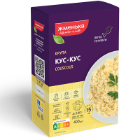 Крупа Жменька Кус-кус пшеничний в пакетиках для варки 4х100 г (4820152180063)