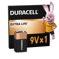 Батарейка Duracell 9V лужна 1шт. в упаковці (5000394066267 / 81483681)