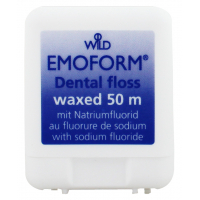 Зубна нитка Dr. Wild Emoform вощена з фторидом натрію 50 м (7611841138406)