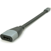 Перехідник USB-C to HDMI F 0.18m black-gray Voltronic (Type-C(M)/HDMI(F)flat18cm)