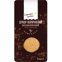 Цукор Саркара продукт коричневий нерафінований тростинний 1 кг (пакет) (60001)