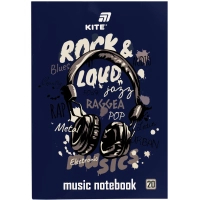 Зошит Kite для нот Rock&Loud A4, 20 аркушів (K26-404)