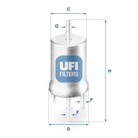 Фільтр паливний UFI 31.832.00