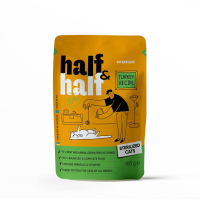 Вологий корм для кішок Half&Half для стерилізованих шматочки з індичкою в желе 100 г (4820261920895)
