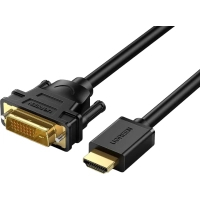 Кабель мультимедійний HDMI M to DVI M 2.0m HD106 black Ugreen (10135)