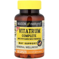 Вітамінно-мінеральний комплекс Mason Natural Мультивітаміни та мультимінерали, Vitatrum Complete, 150 каплет (MAV-18166)