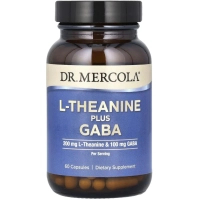 Вітамінно-мінеральний комплекс Dr. Mercola L-теанін з ГАМК, L-Theanine Plus GABA, 60 капсул (MCL-21350)