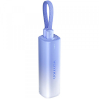 Батарея універсальна Vention 5000mAh 20W PD, USB-C In/Out, Lightning In/Out, with cable, Gradient Blue (FHWL0)