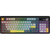 Клавіатура Ajazz AK980 V2 Maillard Switch Wireless/Bluetooth/USB UA Black/Grey/Yellow (AK980-V2-M-BGY)