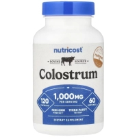 Вітамінно-мінеральний комплекс Nutricost Молозиво, 1000 мг, Colostrum, 120 капсул (NCS57303)