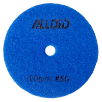 Круг зачистний Alloid Pro, алмазний, шліфувальний, на липучці, HEXAGON, 100мм, зерно 50 (DD-63385)