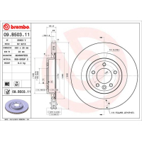 Гальмівний диск Brembo 09.B503.11