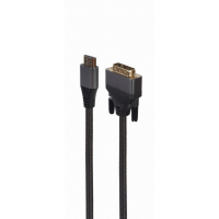 Кабель мультимедійний HDMI M to DVI M 1.8m 4K 30Hz 18+1pin Cablexpert (CC-HDMI-DVI-4K-6)