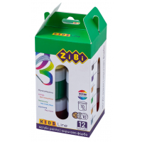 Акрилові фарби ZiBi KIDS Line 12 кольорів по 10мл (ZB.6662)