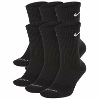 Шкарпетки Nike U NK ED PLS CSH CRW 6PR-132 SX6897-010 46-50 6 пар Чорні (193658363624)