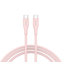 Дата кабель USB-C to USB-C 1.0m CC60SC10 60W Silicon Pink Sand Canyon (CNS-CC60SC10PS)