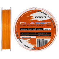 Волосінь Brain Classic Carp Line (solid orange) 300m 0.35mm 25lb 10.7kg (1858.81.00)