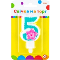 Свічка Maxi Princess "5" висотою 7,62 см (MX622050-5)