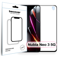 Скло захисне BeCover Nubia Neo 3 5G Black (713883)