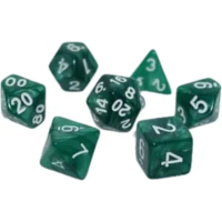 Набір кубиків для настільних ігор Games 7 Days Pearl 7 Dice Set - Dark Green (g7dpearl05)