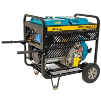 Генератор FULL дизельний FDK10000LE, 230V, 50Hz, 7.5kW, 12,5 л, 2л/год, ручний/електростартер (без АКБ) (FDK10000LE)