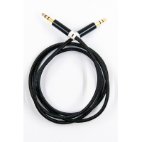 Кабель мультимедійний 3.5mm M to 3.5mm M 1.0m black Dengos (AUDIO-PLS-UG-BLACK)