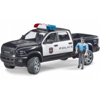 Масштабна модель автомобіля Bruder поліцейський пікап Wrangler з поліцейським (02505)