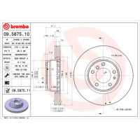 Гальмівний диск Brembo 09.5875.11