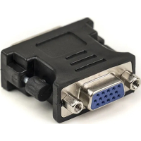 Перехідник VGA to DVI-I (24+5 pin), черный PowerPlant (CA910892)