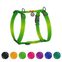 Шлея для собак WAUDOG Nylon Mono з QR-паспортом, пластиковий фастекс L салатова (52745)