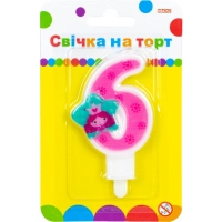 Свічка Maxi Princess "6" висотою 7,62 см (MX622050-6)