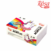 Акрилові фарби Rosa START Unicorn 6 x10 мл (4823098531029)