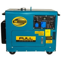 Генератор FULL дизельний FDK10000SC, 230V, 50Hz, 7.5kW, 30 л, 2л/год, ручний/електростартер (без АКБ) (FDK10000SC)
