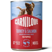 Консерви для собак Carnilove Salmon & Turkey Puppies 400 г (8595602582815)