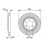 Гальмівний диск Bosch 0 986 479 V51
